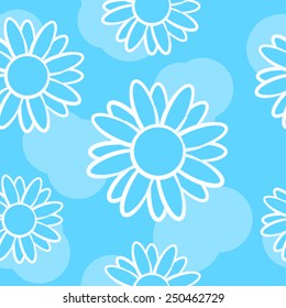 seamless flower,daisy print pattern