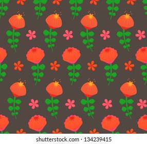 Seamless from flowers