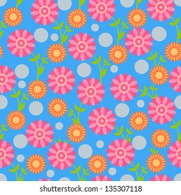 Seamless from flowers