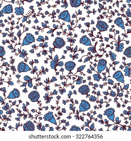 Seamless flowers. 