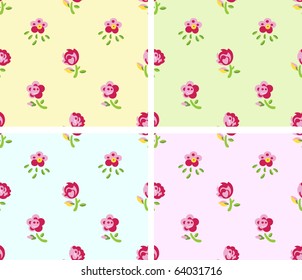 Seamless flowers