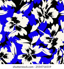 Seamless flowers. Abstract origami flowers background. poster, wallpaper, banner, website, online shopping.Vector illustration design style. Floral pattern for textile