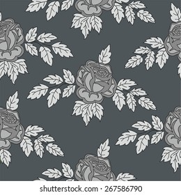 Seamless flowers background