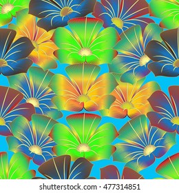 Seamless flowers background.
