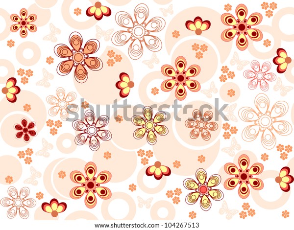 seamless flowers background