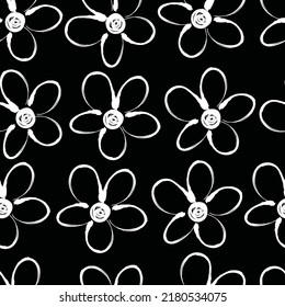 Seamless flowers fabric design like ornament vector. Suit for package design, wallpaper, fashion print.