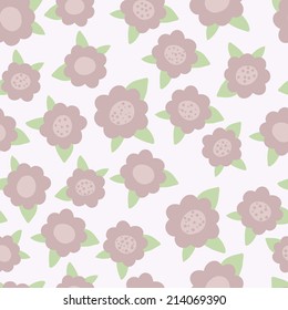 Seamless flowers.  Floral background pattern