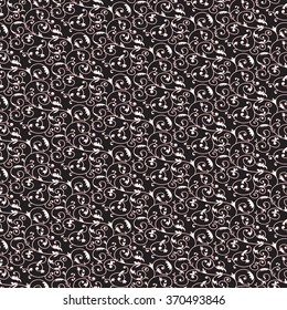 Seamless flowers ornament pattern. Vector illustration.
