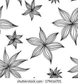 Seamless flowers pattern