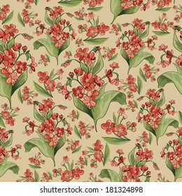 Seamless flowers pattern 