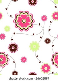 Seamless flowers pattern