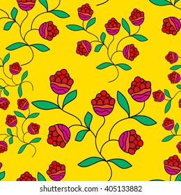 seamless flowers pattern