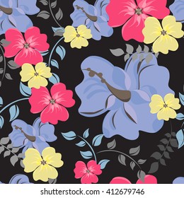 seamless flowers pattern