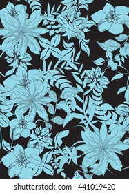 seamless flowers pattern