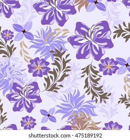 seamless flowers pattern