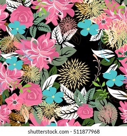 seamless flowers pattern