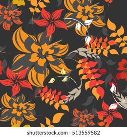 seamless flowers pattern