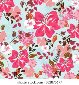 seamless flowers pattern