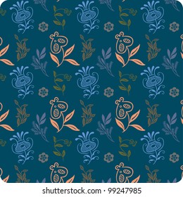 Seamless flowers pattern