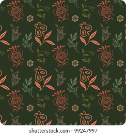Seamless flowers pattern