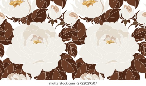 Patrón de flores sin costuras. Abstractas patrón floral en Vector.