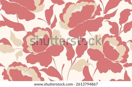 Seamless flowers pattern. Abstract floral pattern.
