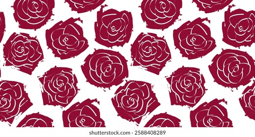 Seamless flowers pattern. Abstract pattern. Textile print pattern