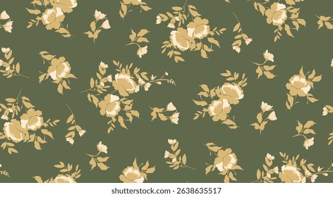 Seamless flowers pattern. Flowers background.
