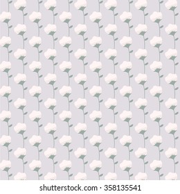 Seamless flowers pattern background illustration