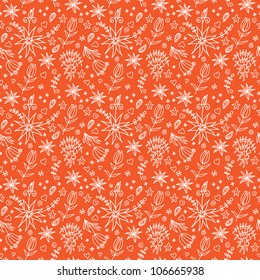 seamless flowers pattern. Can be used for wallpaper, pattern fills, web page background, surface textures
