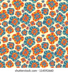 seamless flowers pattern. Can be used for wallpaper, pattern fills, web page background, surface textures.