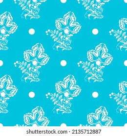 Seamless flowers pattern. Can be used for wallpaper, pattern fills, web page background, surface textures.