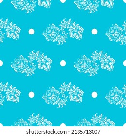 Seamless flowers pattern. Can be used for wallpaper, pattern fills, web page background, surface textures.