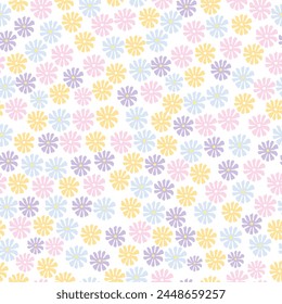 seamless flowers pattern. Delicate petals and vibrant blossoms create an artistic and vintage botanical illustration. Perfect for wallpaper, fabric, wrapping paper and more.