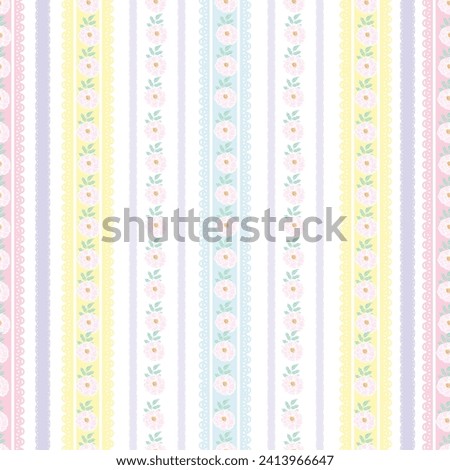 seamless flowers pattern. Delicate petals and vibrant blossoms create an artistic and vintage botanical illustration. Perfect for wallpaper, fabric, wrapping paper and more.