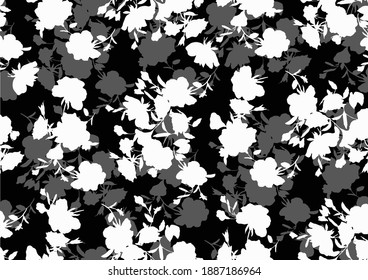 Seamless flowers pattern, floral print.