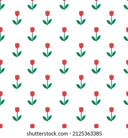 Seamless flowers. Seamless pattern. Flower background. Wrapping paper pattern. Pattern for spring decoration. Seamless vector pattern.