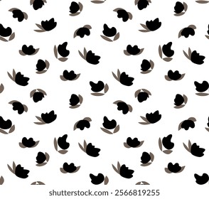 Seamless flowers pattern. Hand draw floral pattern design in vector