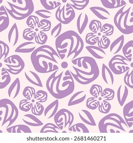 Nahtloses Blumenmuster. Hand zeichnen abstraktes Muster
