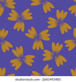 Padrão de flores sem costura. Padrão abstrato de desenho manual
