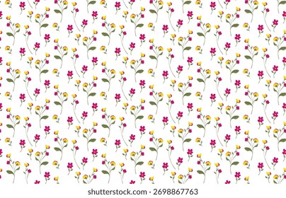 Patrón de flores sin costuras. Dibujar a mano el patrón abstracto