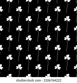 Nahtlose Blütenmuster   hergestellt in vektorigem.Sihouette Blumendesign. Einfach zu verwenden für Packpapier, Stoff, Textil, Tapete, Papier, Hintergrund. 
