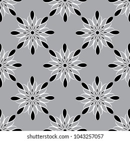Seamless  flowers pattern modern abstract background vector illustration for design