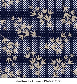 seamless flowers pattern on retro background