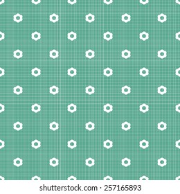 seamless flowers pattern in retro blue