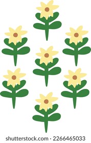 seamless flowers pattern. suitable to use for pattern on your design artwork