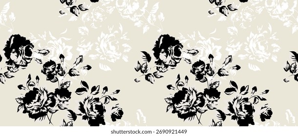 Patrón de flores sin costuras en Vector. Diseño Abstractas del patrón de la flor