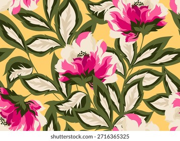 Patrón de flores sin costuras en Vector. Diseño Abstractas del patrón de la flor