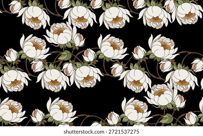 Patrón de flores sin costuras en Vector. Diseño Abstractas del patrón de la flor