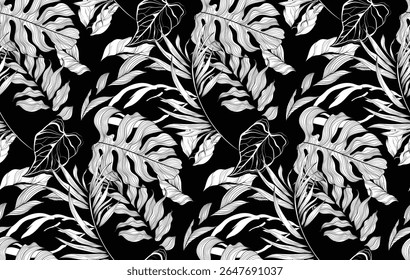 Motif harmonieux de fleurs.Arrière-plan de fleurs exotiques. motif Abstrait élégant